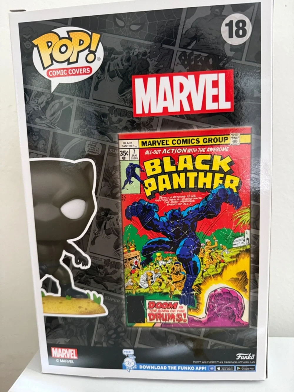 Funko Marvel Black Panther Comic Cover Pop! – Black, Red, Yellow, Green